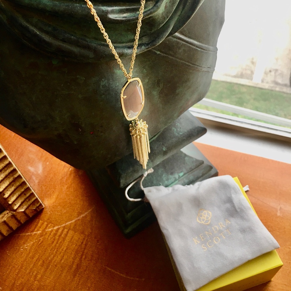 Kendra Scott long tassel necklace.